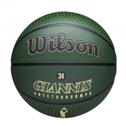 Wilson NBA Player Icon Giannis (WZ4006201XB7)Μπάλα Μπάσκετ Outdoor ΠΡΑΣΙΝΗ