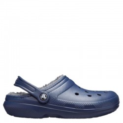 Crocs Classic Fuzz Lined (203591-459)Ανδρικές Παντόφλες με Γούνα Μπλε