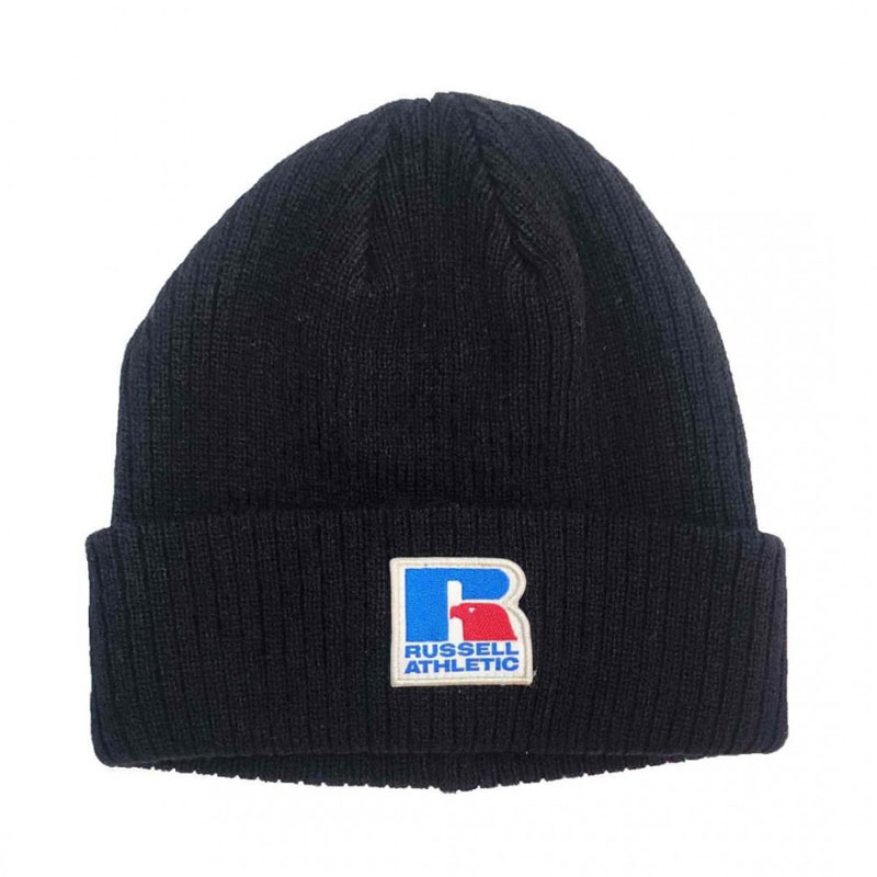 RUSSELL ATHLETIC RIBBED BEANIE (A2-301-2-099)ΜΑΥΡΟ ΑΝΔΡΙΚΟ ΣΚΟΥΦΑΚΙ