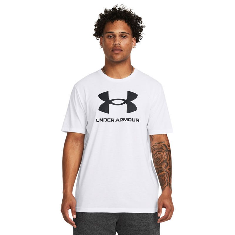 Under Armour UA SPORTSTYLE LOGO UPDATE SS (1382911-100)ΑΝΔΡΙΚΟ T-SHIRT White//Black