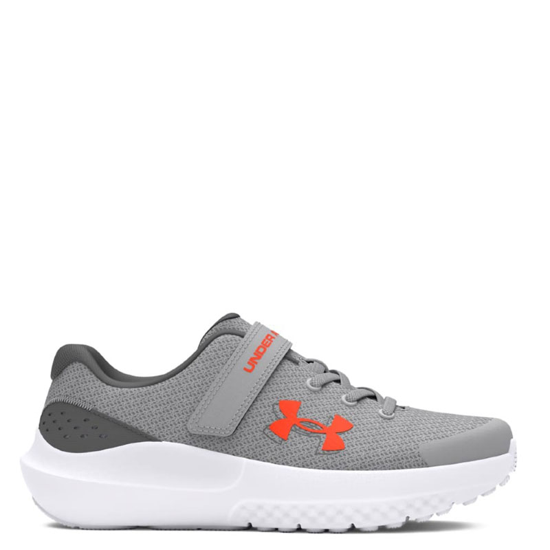 UNDER ARMOUR UA BPS Surge 4 AC KIDS (3027104-100)ΠΑΙΔΙΚΟ ΠΑΠΟΥΤΣΙ  Mod Gray/Castlerock/Phoenix Fire