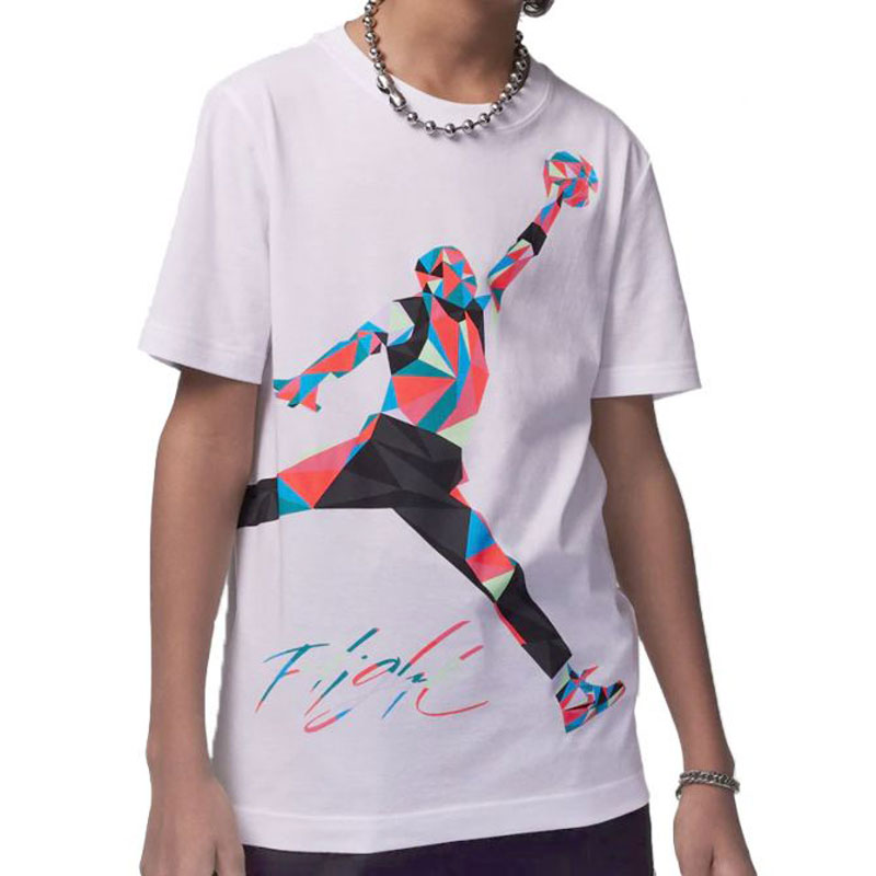 Jordan Παιδική κοντομάνικη μπλούζα λευκή Jumpman Heirloom Graphic Tee 95C984-023