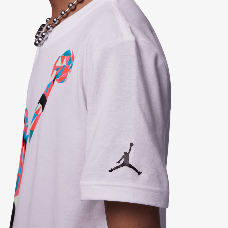 Jordan Παιδική κοντομάνικη μπλούζα λευκή Jumpman Heirloom Graphic Tee 95C984-023