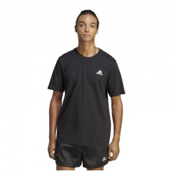 ADIDAS ESSENTIALS SINGLE JERSEY EMBROIDERED SMALL LOGO TEE (IC9282)ΑΝΔΡΙΚΟ T-SHIRT ΜΑΥΡΟ