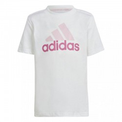 Adidas Badge of Sport Logo T-Shirt/Shorts Set Children (IQ4089)ΠΑΙΔΙΚΟ ΣΕΤ ΛΕΥΚΟ/ΡΟΖ