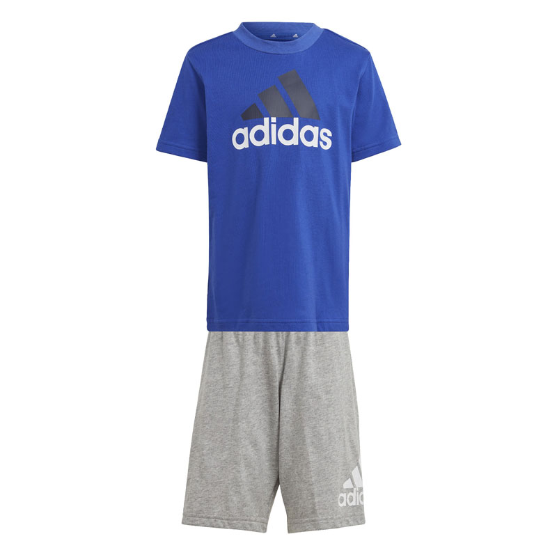 Adidas Essentials Logo Set KIDS (IS2470)ΠΑΙΔΙΚΟ ΣΕΤ ΜΠΛΕ/ΓΚΡΙ