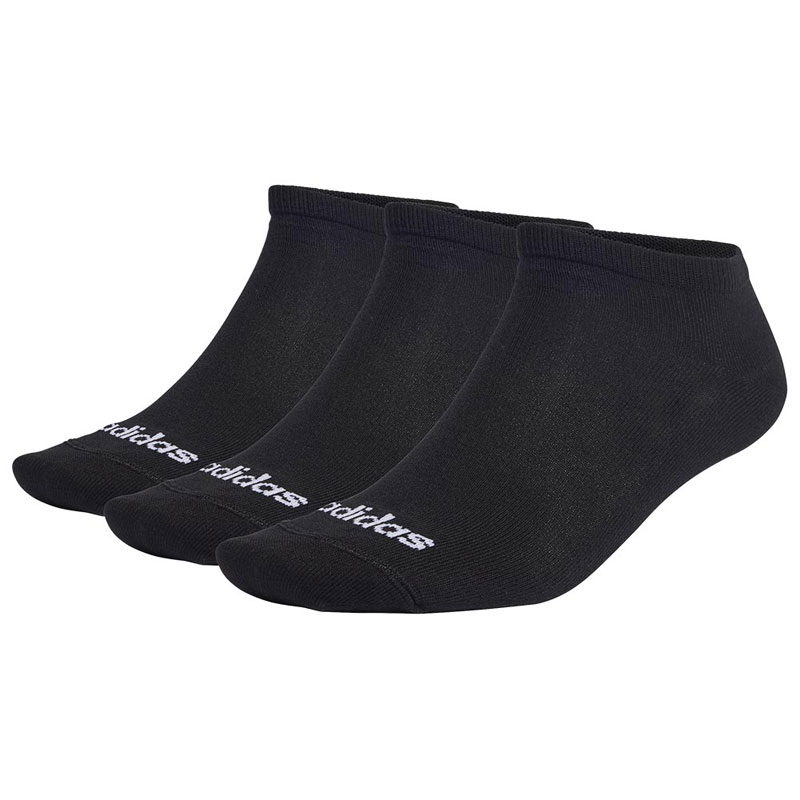 ADIDAS THIN LINEAR LOW-CUT SOCKS 3 PAIRS (IC1299)ΚΑΛΤΣΕΣ ΜΑΥΡΕΣ 3 ΤΕΜΑΧΙΑ