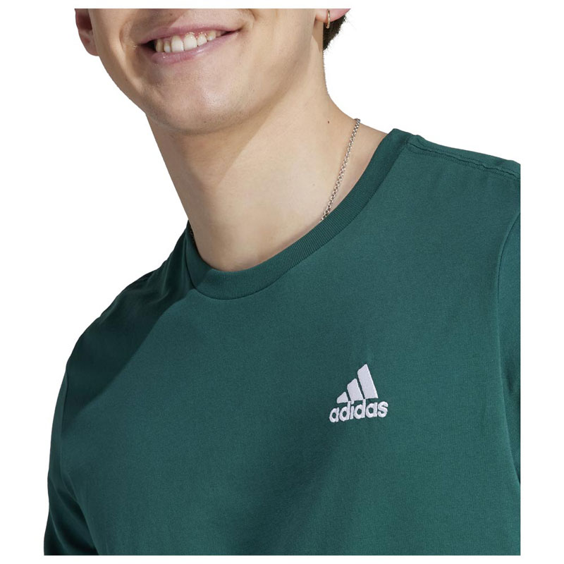 ADIDAS ESSENTIALS SINGLE JERSEY EMBROIDERED SMALL LOGO TEE (IJ6111)ΑΝΔΡΙΚΟ T-SHIRT Collegiate Green