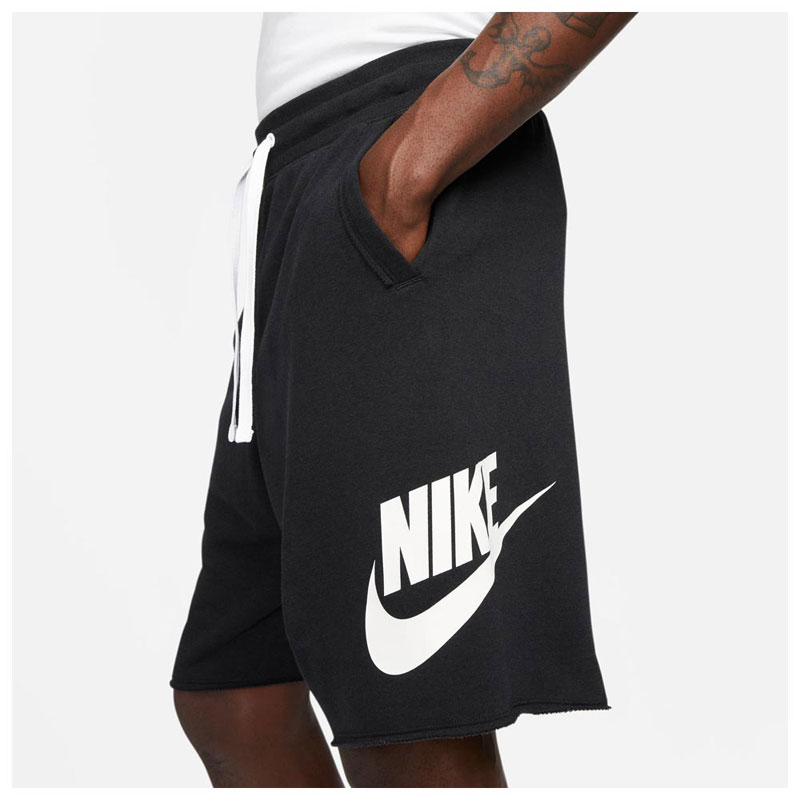 NIKE CLUB ALUMNI HBR FT SHORT (DX0502-010)ΑΝΔΡΙΚΗ ΒΕΡΜΟΥΔΑ ΜΑΥΡΟ/ΛΕΥΚΟ