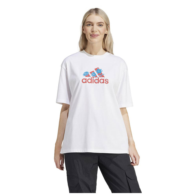 ADIDAS FLWR BOS GT (IT1421)ΓΥΝΑΙΚΕΙΟ T-SHIRT ΕΚΡΟΥ