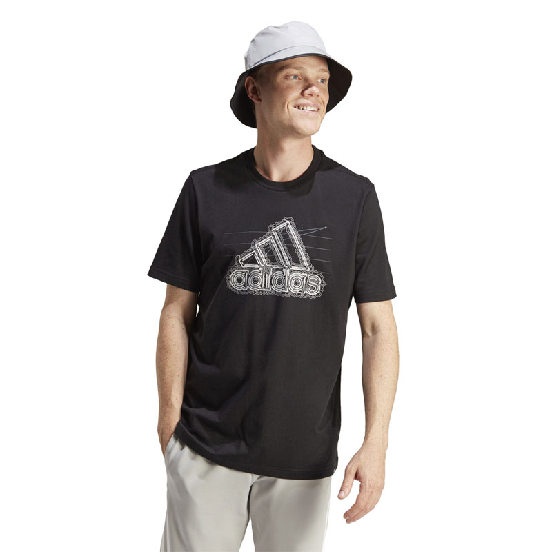 ADIDAS M GROWTH BOS TEE (IN6258)ΑΝΔΡΙΚΟ T-SHIRT ΜΑΥΡΟ