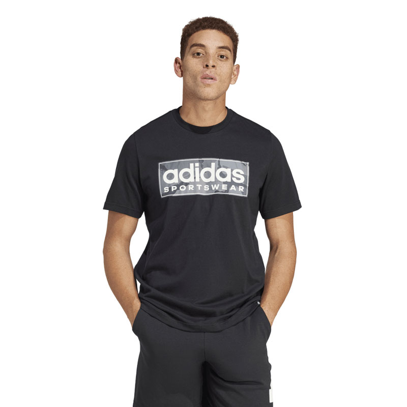 ADIDAS CAMO LINEAR GRAPHIC TEE (IR5825)ΑΝΔΡΙΚΟ T-SHIRT ΜΑΥΡΟ