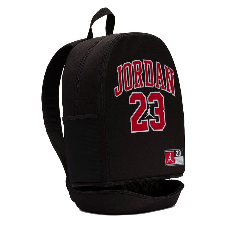 Jordan Jersey Backpack (9A0780-023)Σακίδιο Πλάτης Μαύρο/Κοκκινο