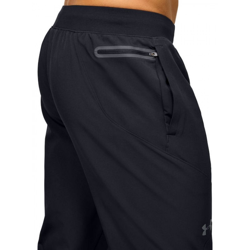 UNDER ARMOUR UNSTOPPABLE TAPERED PANTS (1352028-001)ΑΝΔΡΙΚΟ ΠΑΝΤΕΛΟΝΙ ΦΟΡΜΑΣ ΜΑΥΡΟ