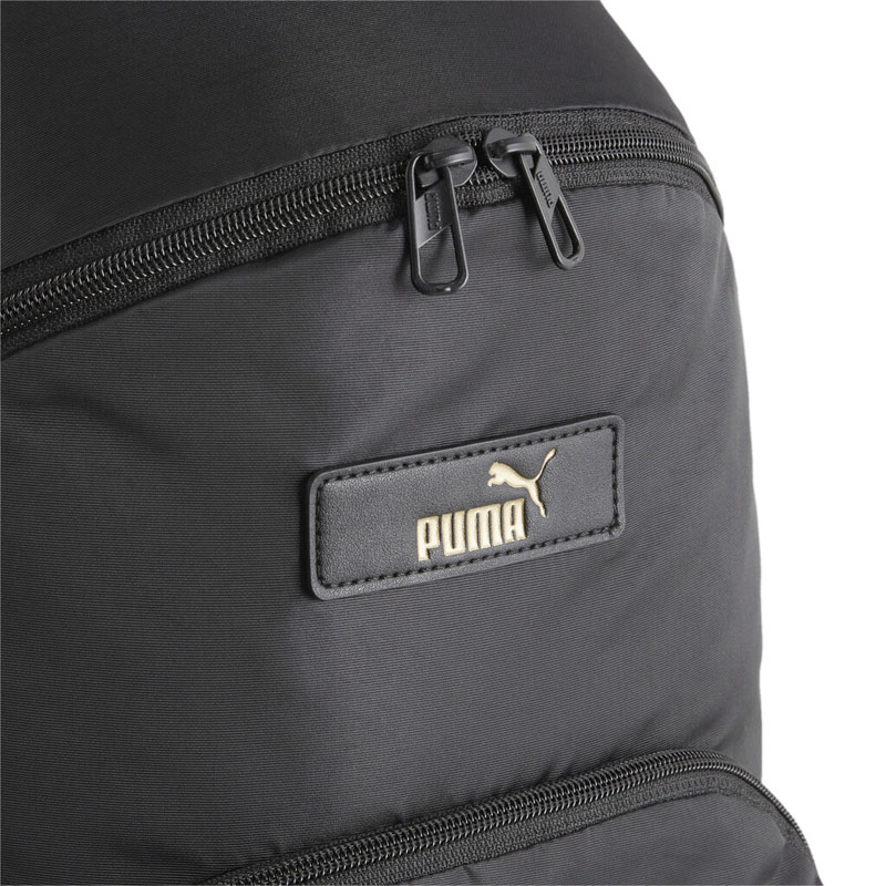 PUMA Core Pop Backpack (090645-01)ΤΣΑΝΤΑ ΠΛΑΤΗΣ ΜΑΥΡΗ/ΧΡΥΣΗ