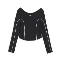 PUMA CLOUDSPUN Long Sleeve Top Women (525775-01)ΓΥΝΑΙΚΕΙΑ ΜΠΛΟΥΖΑ ΜΑΥΡΗ