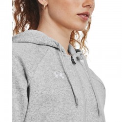 UNDER ARMOUR UA RIVAL FLEECE FZ HOODIE WMNS (1379497-012)ΓΥΝΑΙΚΕΙΑ ΖΑΚΕΤΑ ΓΚΡΙ