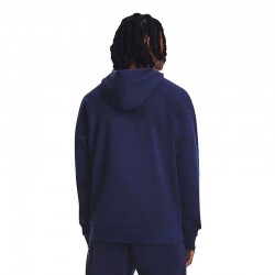 Under Armour Rival Fleece Hoodie (1379757-410)Ανδρικό Φούτερ με Κουκούλα και Τσέπες Μπλε