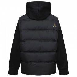 Jordan Jdb 2 Fer JACKET (95D191-K5X)ΠΑΙΔΙΚΟ ΜΠΟΥΦΑΝ ΜΑΥΡΟ/ΧΡΥΣΟ