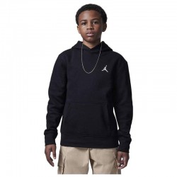 Jordan Brooklyn Fleece Pullover Hoodie KIDS (95D232-023)Παιδικο φούτερ με κουκούλα Μαύρο