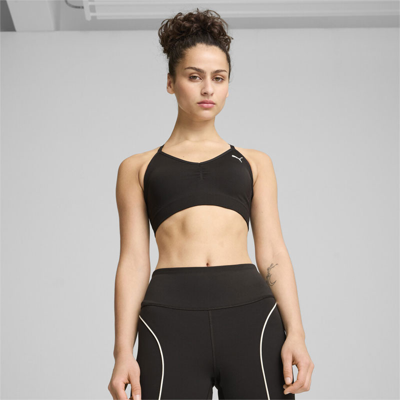 PUMA MOVE SHAPELUXE SEAMLESS BRA (524362-51)ΓΥΝΑΙΚΕΙΟ ΜΠΟΥΣΤΑΚΙ ΜΑΥΡΟ