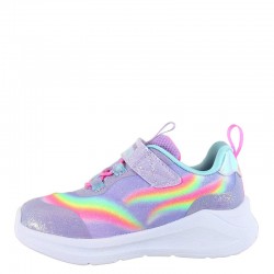 SKECHERS UNICORN CHASER (302298N-LVMT)ΒΡΕΦΙΚΑ ΠΑΠΟΥΤΣΙΑ ΦΩΤΙΖΟΜΕΝΑ  LAVENDER/MULTI