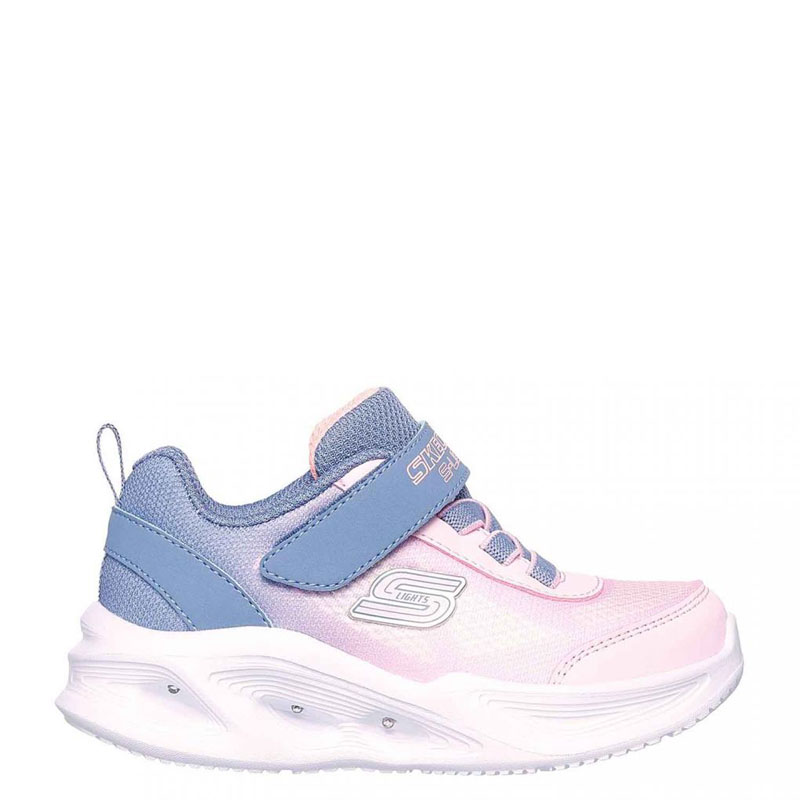 Skechers Sola Glow Infant (303714N-GYLP)ΒΡΕΦΙΚΑ ΠΑΠΟΥΤΣΙΑ ΦΩΤΙΖΟΜΕΝΑ GRAY/LIGHT PINK