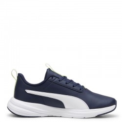 PUMA Rickie Runner SL JR (396990-04)ΠΑΙΔΙΚΑ ΠΑΠΟΥΤΣΙΑ ΔΕΡΜΑΤΙΝΑ ΜΠΛΕ/ΛΕΥΚΟ