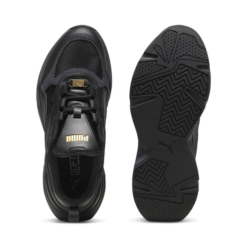 Puma Cassia Lux (397837-03)ΓΥΝΑΙΚΕΙΑ ΠΑΠΟΥΤΣΙΑ BLACK/GRAY/GOLD