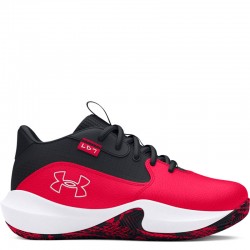 Under Armour Lockdown 7 PS (3028514-600)ΠΑΙΔΙΚΑ ΠΑΠΟΥΤΣΙΑ ΜΠΑΣΚΕΤ Red/Black/White