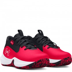 Under Armour Lockdown 7 PS (3028514-600)ΠΑΙΔΙΚΑ ΠΑΠΟΥΤΣΙΑ ΜΠΑΣΚΕΤ Red/Black/White