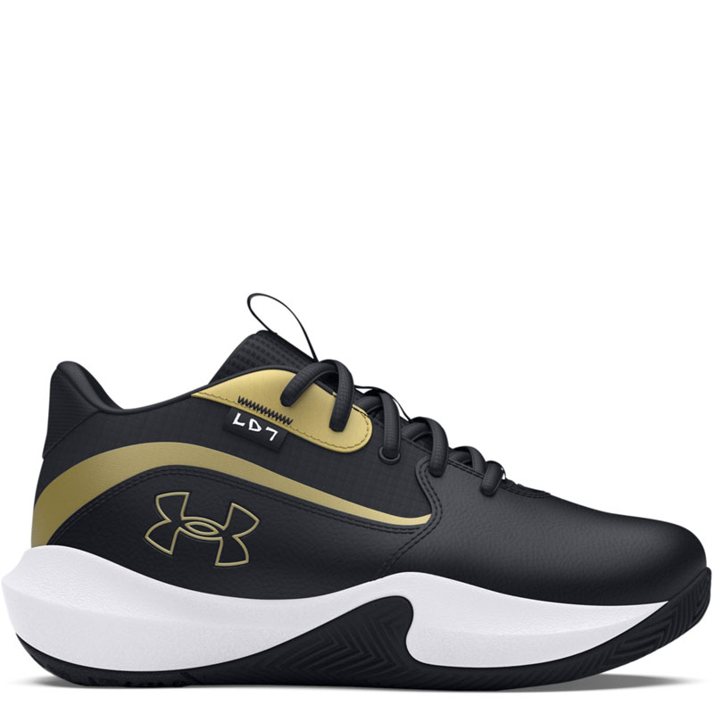 Under Armour Lockdown 7 PS (3028514-001)ΠΑΙΔΙΚΑ ΠΑΠΟΥΤΣΙΑ ΜΠΑΣΚΕΤ  Black/Black/Metallic Gold