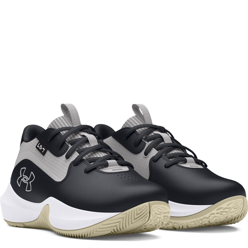 Under Armour Lockdown 7 PS (3028514-002)ΠΑΙΔΙΚΑ ΠΑΠΟΥΤΣΙΑ ΜΠΑΣΚΕΤ Black/Silt/Distant Gray