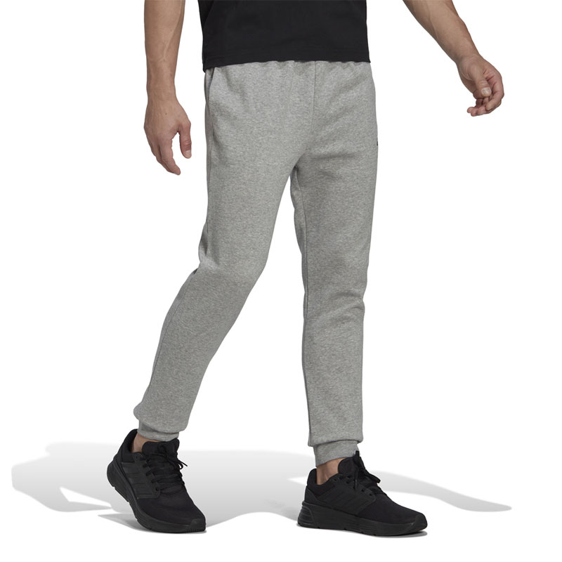 Adidas Sportswear Feelcozy Regular Tapered Small Logo (HL2230)Ανδρικο Παντελόνι Φόρμας με Λάστιχο Γκρι