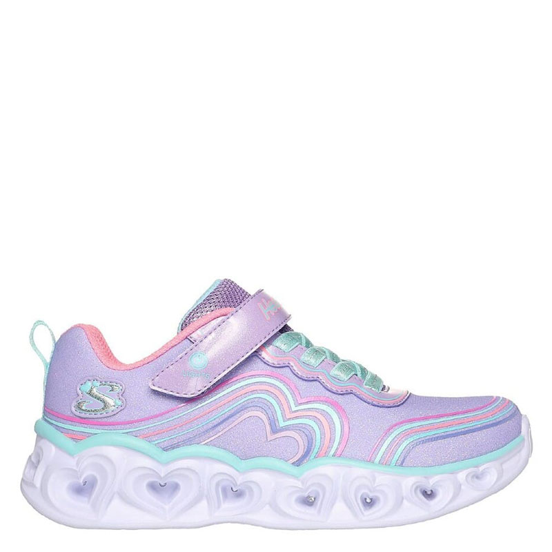 SKECHERS HEART LIGHTS - RETRO HEARTS (302689L-LVMT)ΠΑΙΔΙΚΑ ΠΑΠΟΥΤΣΙΑ ΦΩΤΙΖΟΜΕΝΑ ΜΩΒ