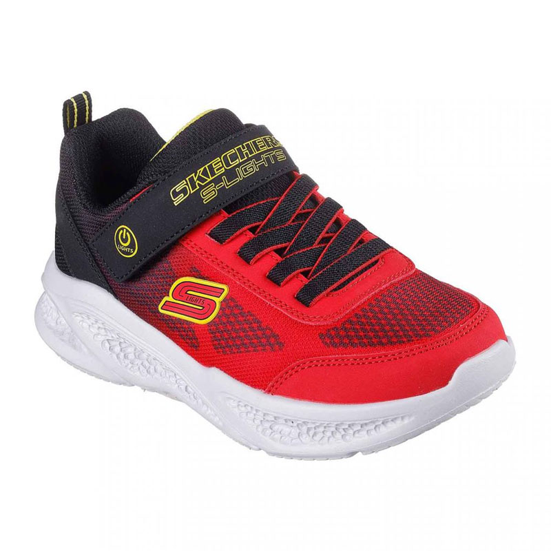 SKECHERS Meteor-Lights Krendox (401495L-RDBK)ΠΑΙΔΙΚΑ ΠΑΠΟΥΤΣΙΑ ΦΩΤΙΖΟΜΕΝΑ ΚΟΚΚΙΝΑ