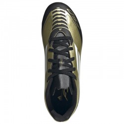 Adidas F50 Club Messi FxG J (IG9319)Παιδικά Ποδοσφαιρικά Παπούτσια με Τάπες Gold Metallic / Cloud White / Core Black