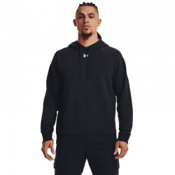 UNDER ARMOUR UA Rival Fleece Hoodie (1379757-001)Ανδρικό Φούτερ με Κουκούλα Μαύρο