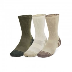 UNDER ARMOUR PERFORMANCE TECH CREW SOCKS 3-PACK (1379512-299)Αθλητικές Κάλτσες 3 Ζεύγη City Khaki/Ivory Dune/Taupe Dusk