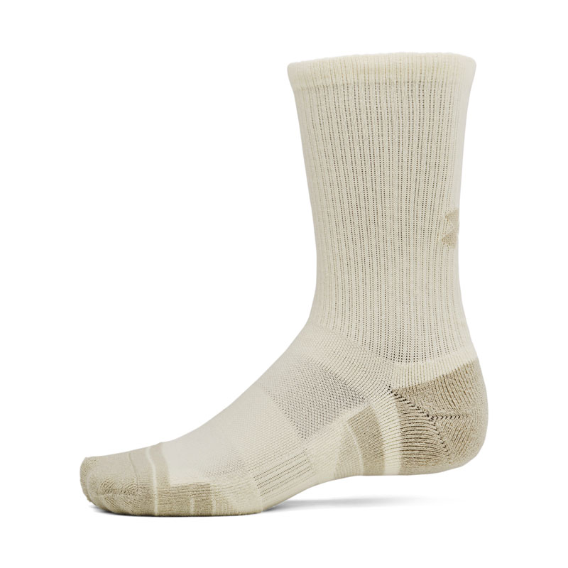 UNDER ARMOUR PERFORMANCE TECH CREW SOCKS 3-PACK (1379512-299)Αθλητικές Κάλτσες 3 Ζεύγη City Khaki/Ivory Dune/Taupe Dusk