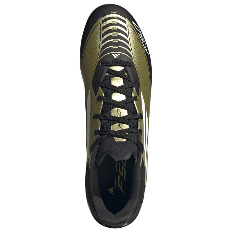 Adidas F50 League Messi FG/MG (IG9274)Ποδοσφαιρικά Παπούτσια με Τάπες Gold Metallic / Cloud White / Core Black