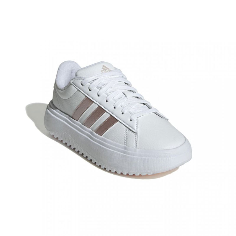 ADIDAS Grand Court Platform Shoes (IH2425)Γυναικεία Sneakers Cloud White / Sandy Pink Met. / Sandy Pink