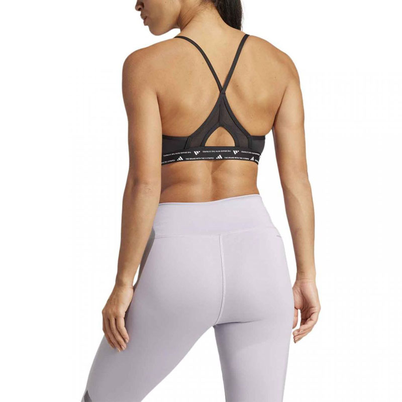 ADIDAS AEROREACT TRAINING 3STRIPES BRA (JF3344)ΓΥΝΑΙΚΕΙΟ ΜΠΟΥΣΤΑΚΙ ΜΑΥΡΟ