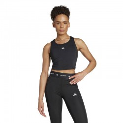 ADIDAS TECHFIT Crop Training Tank Top (IK7921)ΓΥΝΑΙΚΕΙΟ CROP TOP ΜΠΛΟΥΖΑΚΙ ΜΑΥΡΟ