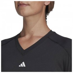 Adidas Aeroready Train-Essentials Minimal Branding V-Neck Tee (HN5543)Γυναικείο Αθλητικό T-shirt  Μαύρο