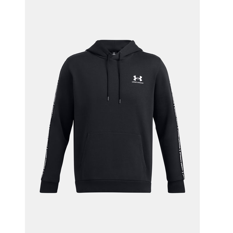 UNDER ARMOUR UA Icon Fleece HD Taping (1389356-001)ΑΝΔΡΙΚΗ ΦΟΥΤΕΡ ΜΠΛΟΥΖΑ ΜΕ ΚΟΥΚΟΥΛΑ ΜΑΥΡΗ