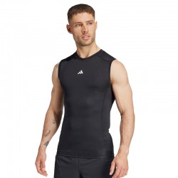 ADIDAS TECHFIT Compression Training Sleeveless Tee (JE6694)ΑΝΔΡΙΚΟ ΑΜΑΝΙΚΟ T-SHIRT ΜΑΥΡΟ