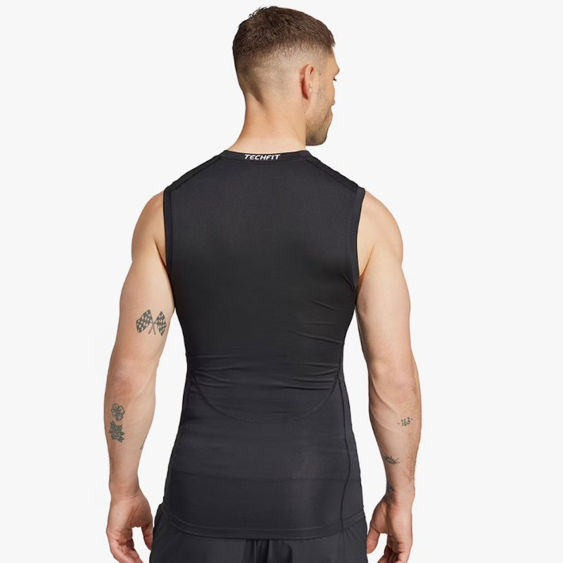 ADIDAS TECHFIT Compression Training Sleeveless Tee (JE6694)ΑΝΔΡΙΚΟ ΑΜΑΝΙΚΟ T-SHIRT ΜΑΥΡΟ