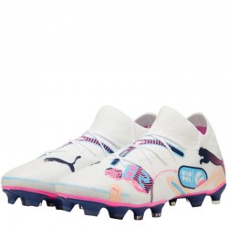 Puma Future 7 Match Vol.Up FG/AG (108074-01)Ποδοσφαιρικά Παπούτσια με Τάπες White/Luminous