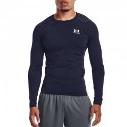 UNDER ARMOUR HG Comp LS LONGSLEEVE SHIRT (1361524-410) Midnight Navy/White